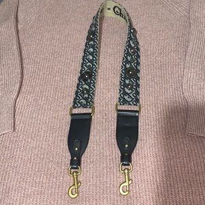 Pictures for @daniella1177Purse strap leather black logo blue and black